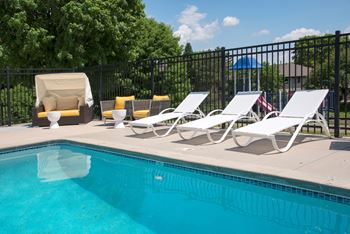 Relaxing pool area